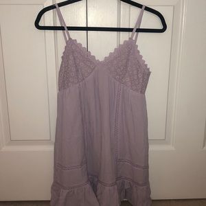 lilac babydoll romper